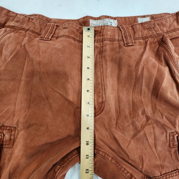 Fat Face Men’s 36 Breakyard Cargo Shorts Orange Brown Thick Cotton Combat Style - Picture 9 of 12